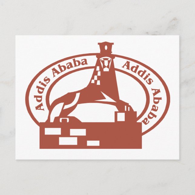 Postal Estampilla de Adís Abeba (Anverso)