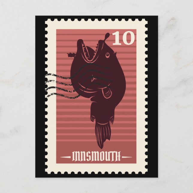 Postal Estampilla de correo Innsmouth (Anverso)