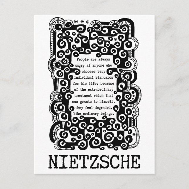 Postal Estándares INDIVIDUALES insertados por Nietzsche (Anverso)