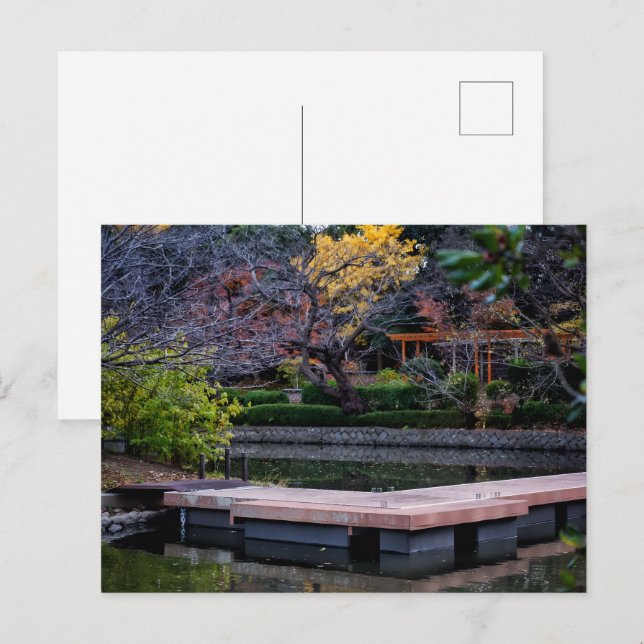 Postal Estanque de Japón (Anverso / Reverso)