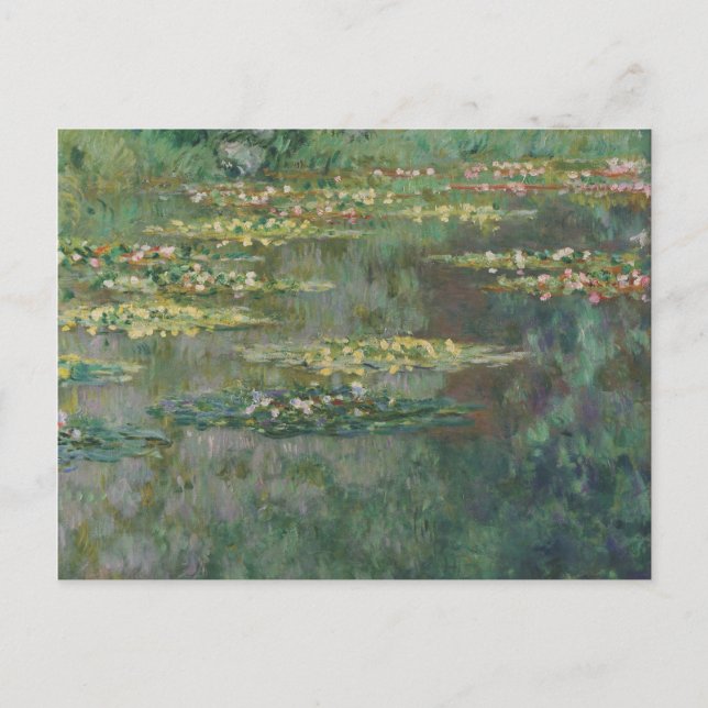 Postal Estanque de nenúfares de Claude Monet Galería de A (Anverso)