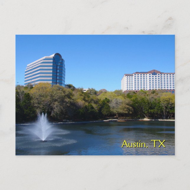 Postal Estanque de pato en el arboreto (Anverso)