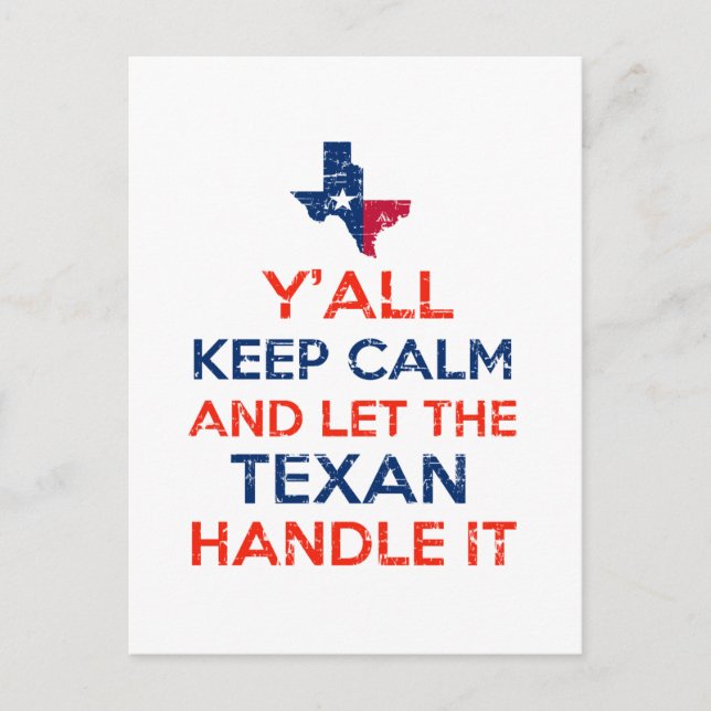 Postal Estanques de la Bandera de Texas (Anverso)