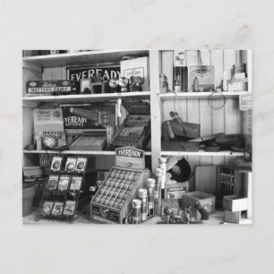 Postal Estantes de la Tienda de Vintage