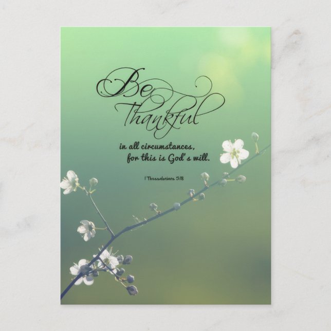 Postal Estar agradecidos (Anverso)