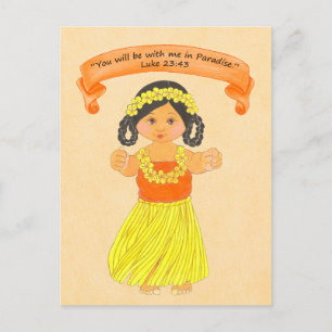 Postal Estar conmigo en el paraíso~Escritura~Imprimir