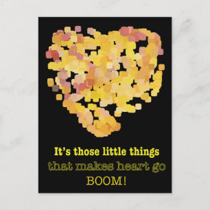 Postal Estar en la cita del amor: Son esas pequeñas cosas