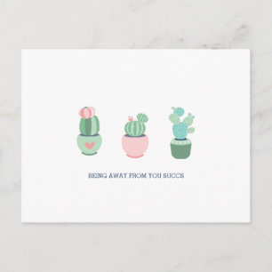 Postal Estar Lejos Apesta Suculentas Cactus