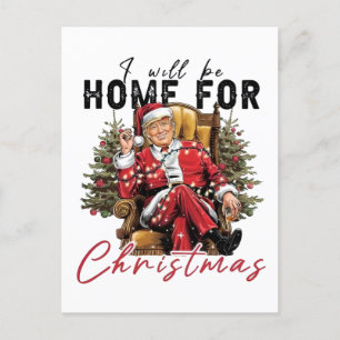 Postal Estaré en casa para Navidades el día de la inagura