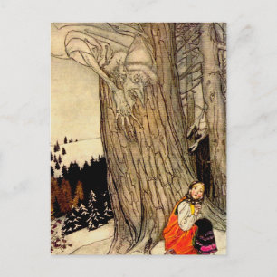 Postal “¿Estás caliente?” Arte de hadas de Arthur Rackham
