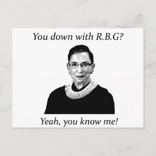 Postal ¿Estás con RBG?