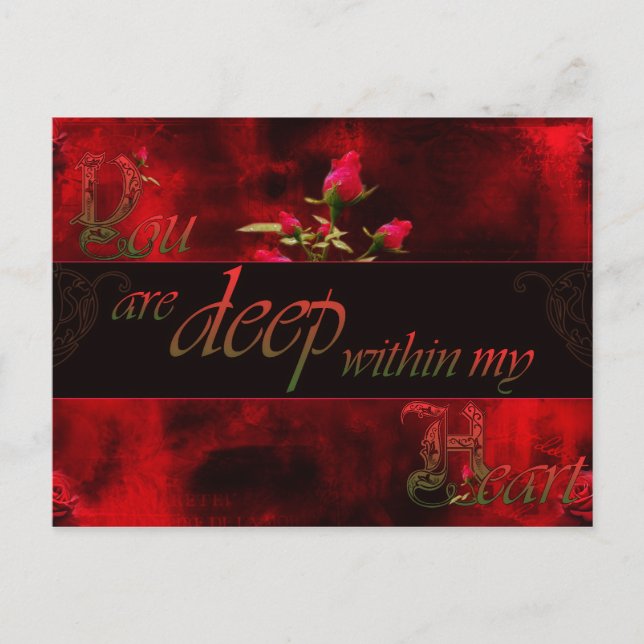Postal Estás dentro de mi corazón (Anverso)