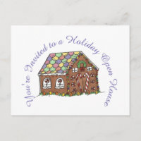 Estás invitado a la casa abierta Holiday Gingerbre