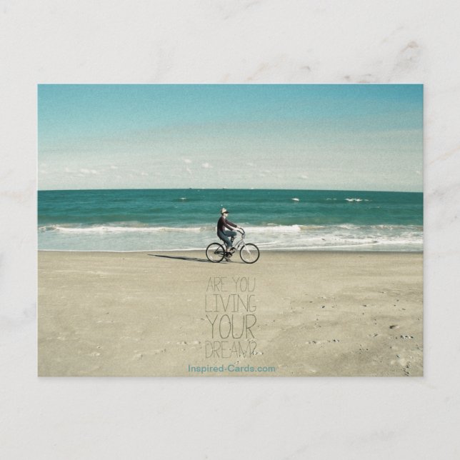 Postal ¿Estás viviendo tu sueño? (Anverso)