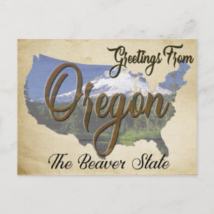 Postal estatal de Oregon de época