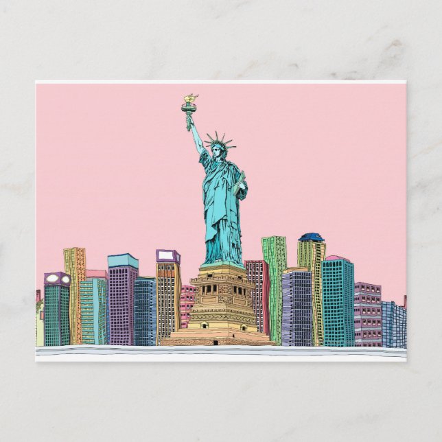 Postal Estatua (Anverso)