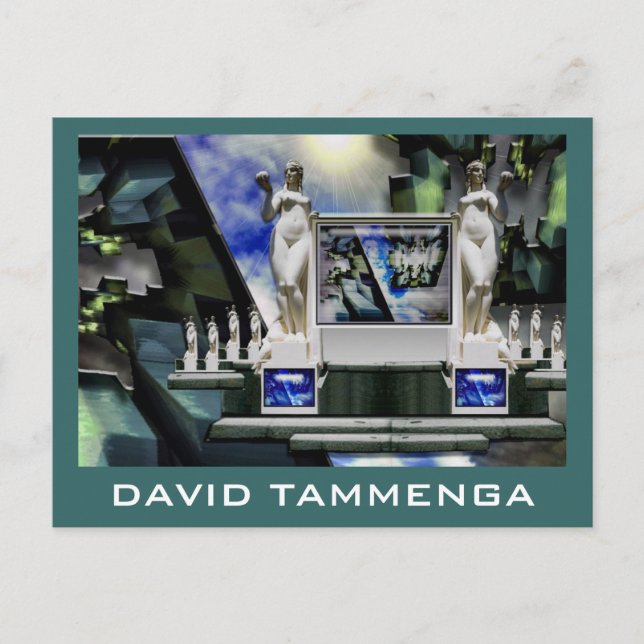 Postal Estatua-1FN, DAVID TAMMENGA (Anverso)