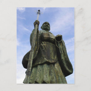 Postal Estatua budista de Imayama Kobo Daishi