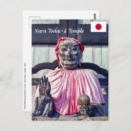 Postal Estatua budista Pindola Bharadvaja - Nara, Japón