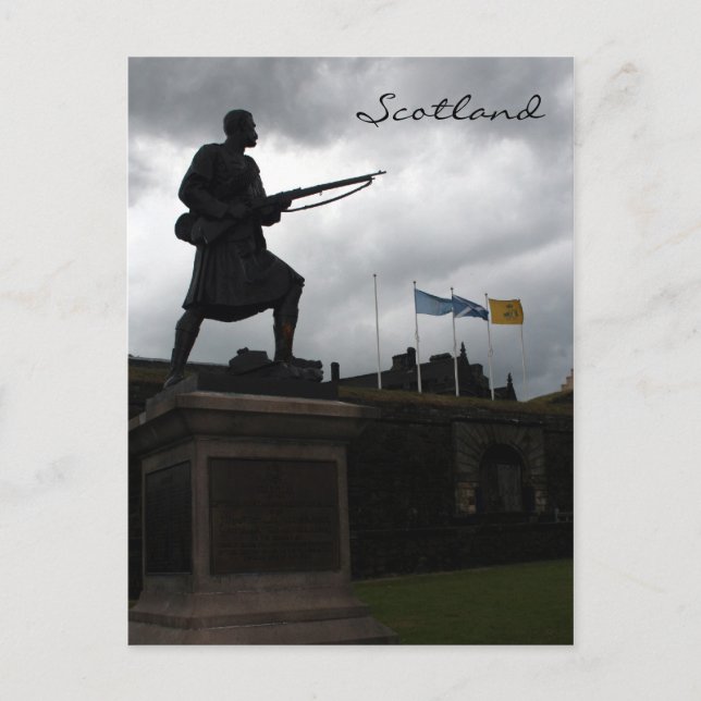 Postal estatua castillo de stirling (Anverso)