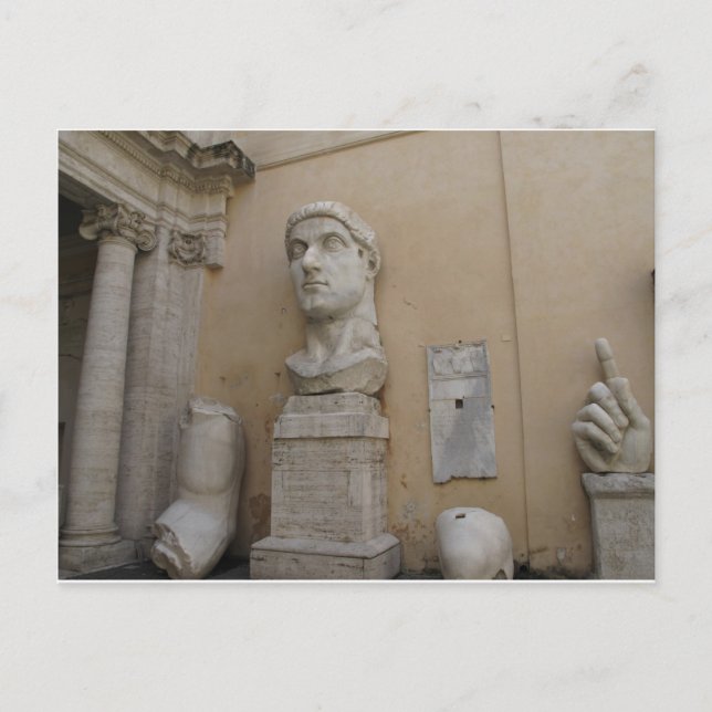 Postal Estatua colosal de Constantina (Anverso)