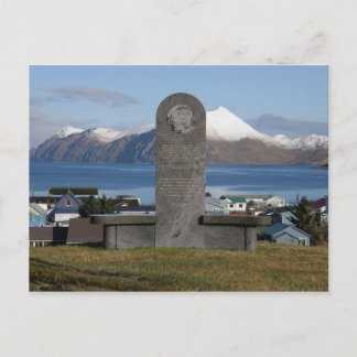 Postal Estatua conmemorativa de la relocalización de