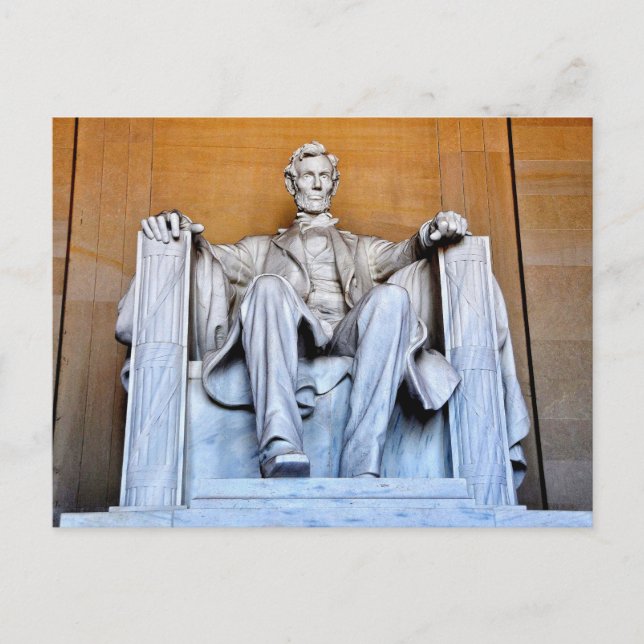 Postal Estatua conmemorativa de Lincoln, Washington D.C. (Anverso)