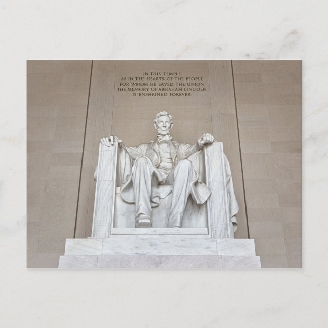 Postal Estatua de Abraham Lincoln (Anverso)