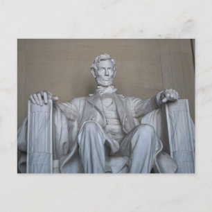 Postal Estatua de Abraham Lincoln