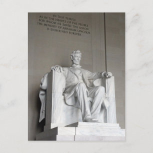 Postal Estatua de Abraham Lincoln Memorial Washington