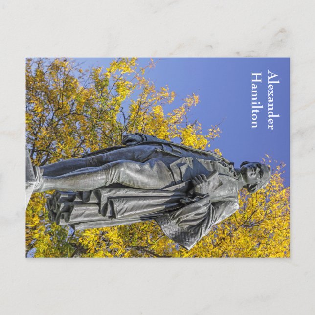 Postal Estatua de Alexander Hamilton (Anverso)