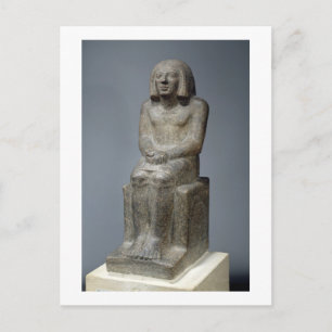 Postal Estatua de Ankh, Sacerdote de Horus, Pe Dinástico 
