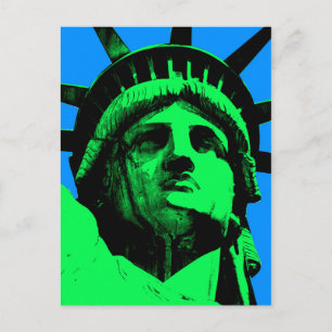 Postal Estatua de arte pop de la libertad