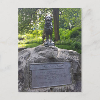 Postal Estatua de Balto en Central Park
