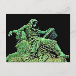 Postal Estatua de Bismarck, Berlín, Sibyl, Read, Sphinx (