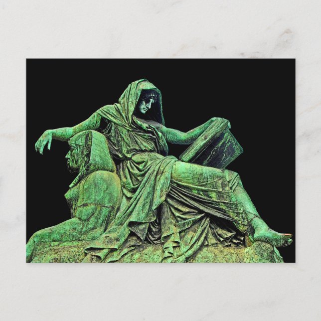 Postal Estatua de Bismarck, Berlín, Sibyl, Read, Sphinx ( (Anverso)