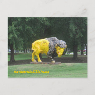 Postal Estatua de Bison