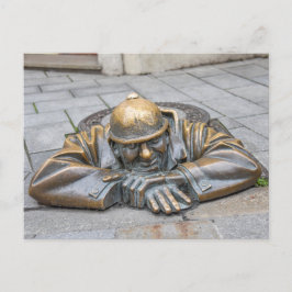 Postal Estatua de bronce de los trabajadores de la sopa, 