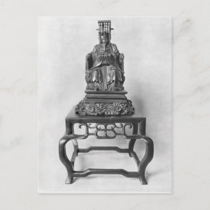 Postal Estatua de Confucio como mandarín, Qing