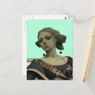 Postal Estatua de dama