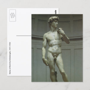 Postal Estatua de David de Miguel Ángel