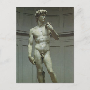 Postal Estatua de David de Miguel Ángel