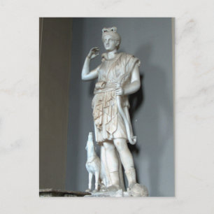 Postal Estatua de Diana (Artemis) en el Vaticano en Roma