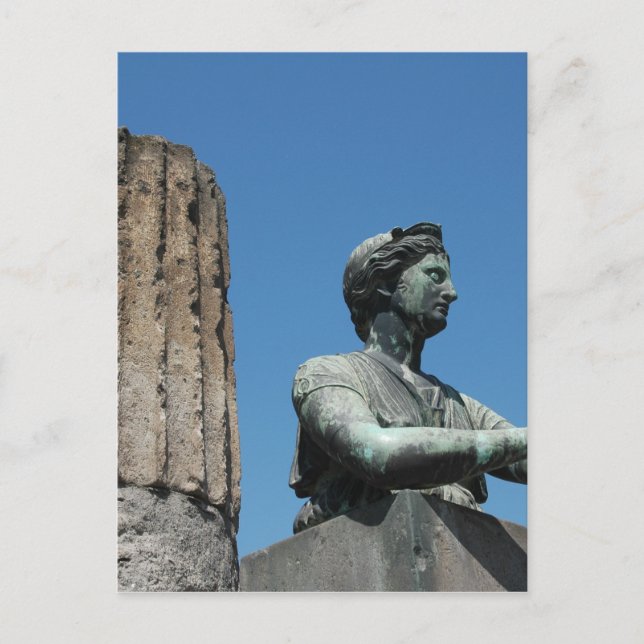 Postal Estatua de Diana en Pompeya (Anverso)