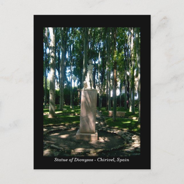 Postal Estatua de Dionysos - Chirivel, Almería, España (Anverso)