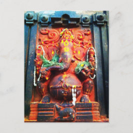 Postal Estatua de Dios Ganesha