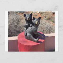 Postal Estatua de Dos Ositos – Escultura al Lado de la Ca