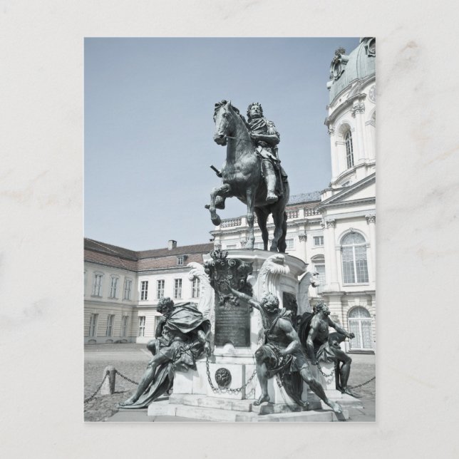 Postal Estatua de Federico Guillermo I en Berlín (Anverso)
