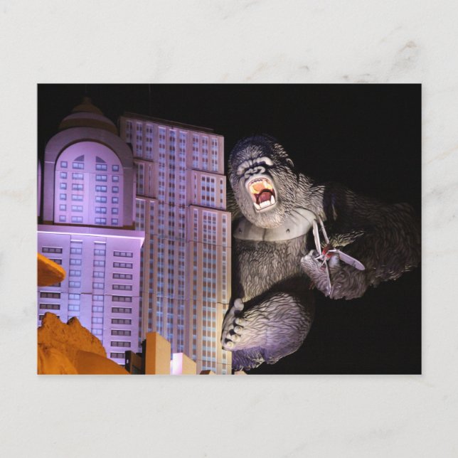 Postal Estatua de Gorila #1 (Anverso)