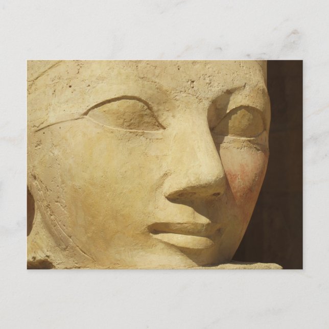 Postal Estatua de Hatshepsut, Faraón Hatshepsut de Egipto (Anverso)